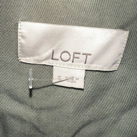 Loft S military green cargo normcore drawstring waist jacket - Picture 4 of 4